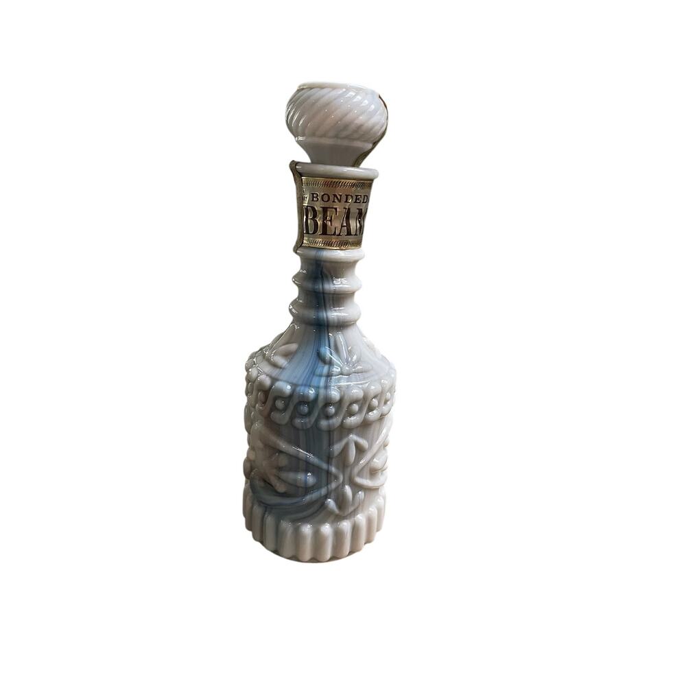 Bonded Beam Bourbon Decanter | Marbled Ceramic | Vintage - Collectable RARE